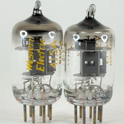 Tested Matched Pair 1973 Western Electric 415A Tubes O Ring Halo Codes 7339