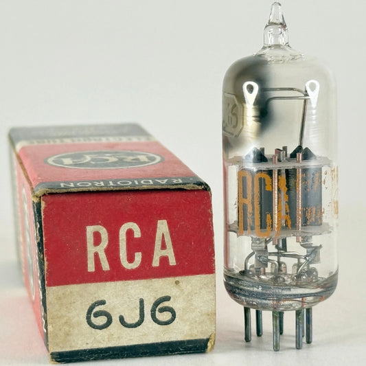 (1) Tested RCA 6J6 Tube with Box RCA Medium Mu Twin Triode Vacuum Tube (b)