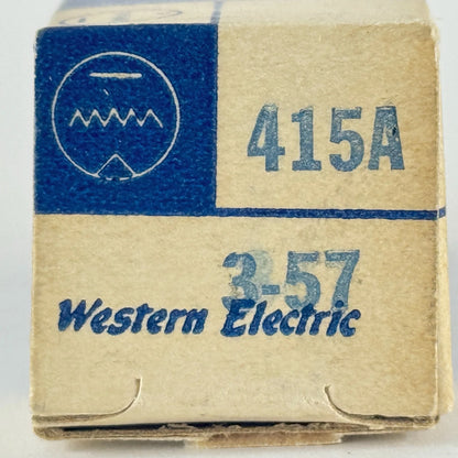 (1) Tested 1957 Western Electric 415A Tube with Box Black Plates Code 5713