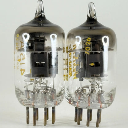 Tested Matched Pair 1970 Western Electric 415A Tubes Black Plates Codes 7026