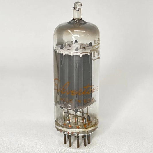 (1) Tested Silvertone 8FQ7 Tube Silvertone Medium Mu Twin Triode Vacuum Tube