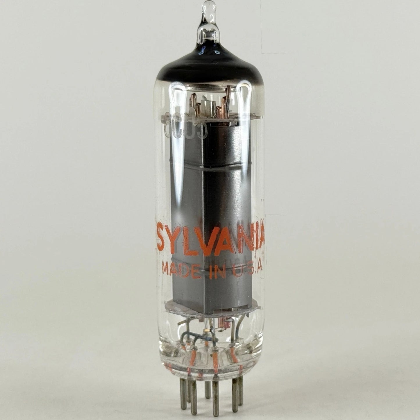 (1) Tested Sylvania 6CU5 with Box Date Code HG EDF Black Plate Power Pentode
