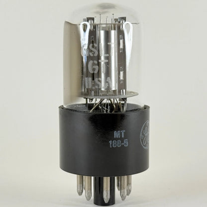 (1) Tested GE 6SL7GT Tube Silver Plates Date Code MT 6SL7 GT Twin Triode Tube