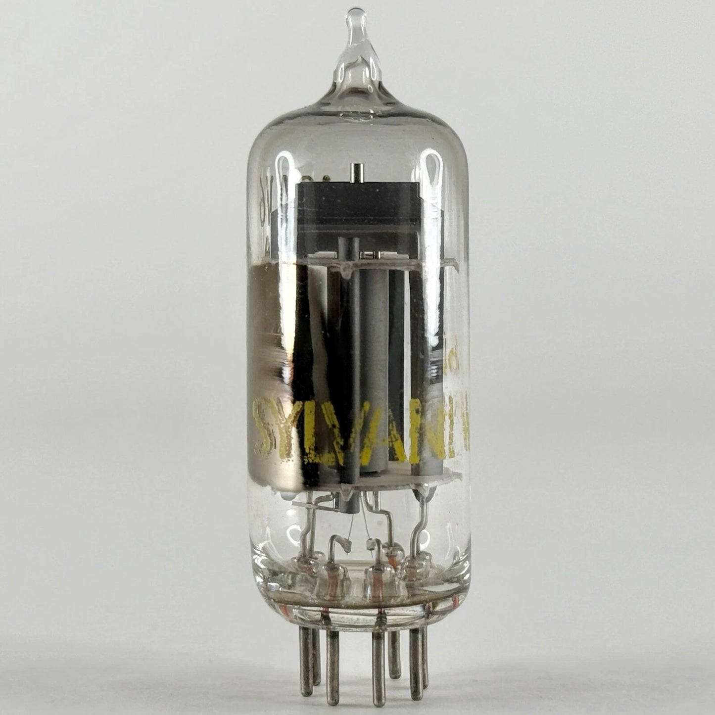 (1) Tested Sylvania 12AV6 Tube Date Code bh AUN 12AV6 Twin Diode High Mu Triode
