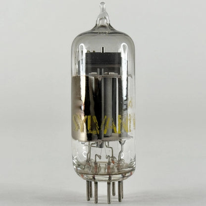 (1) Tested Sylvania 12AV6 Tube Date Code bh AUN 12AV6 Twin Diode High Mu Triode