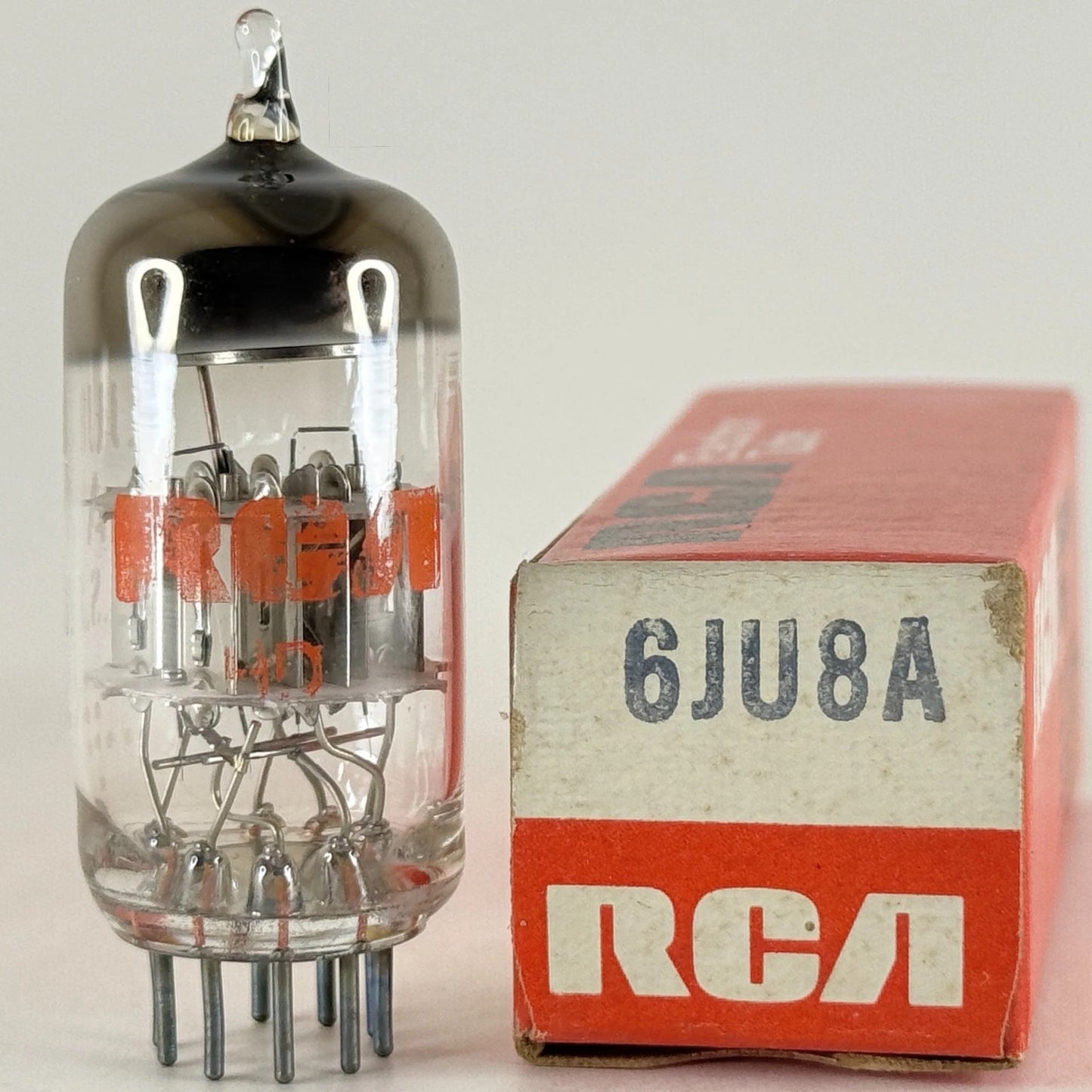 (1) Tested RCA 6JU8A Tube with Box Date Code HD Quadruple Diode 6JU8 A Tube (b)
