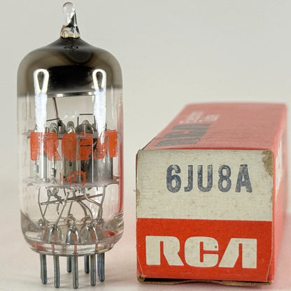 (1) Tested RCA 6JU8A Tube with Box Date Code HD Quadruple Diode 6JU8 A Tube (b)