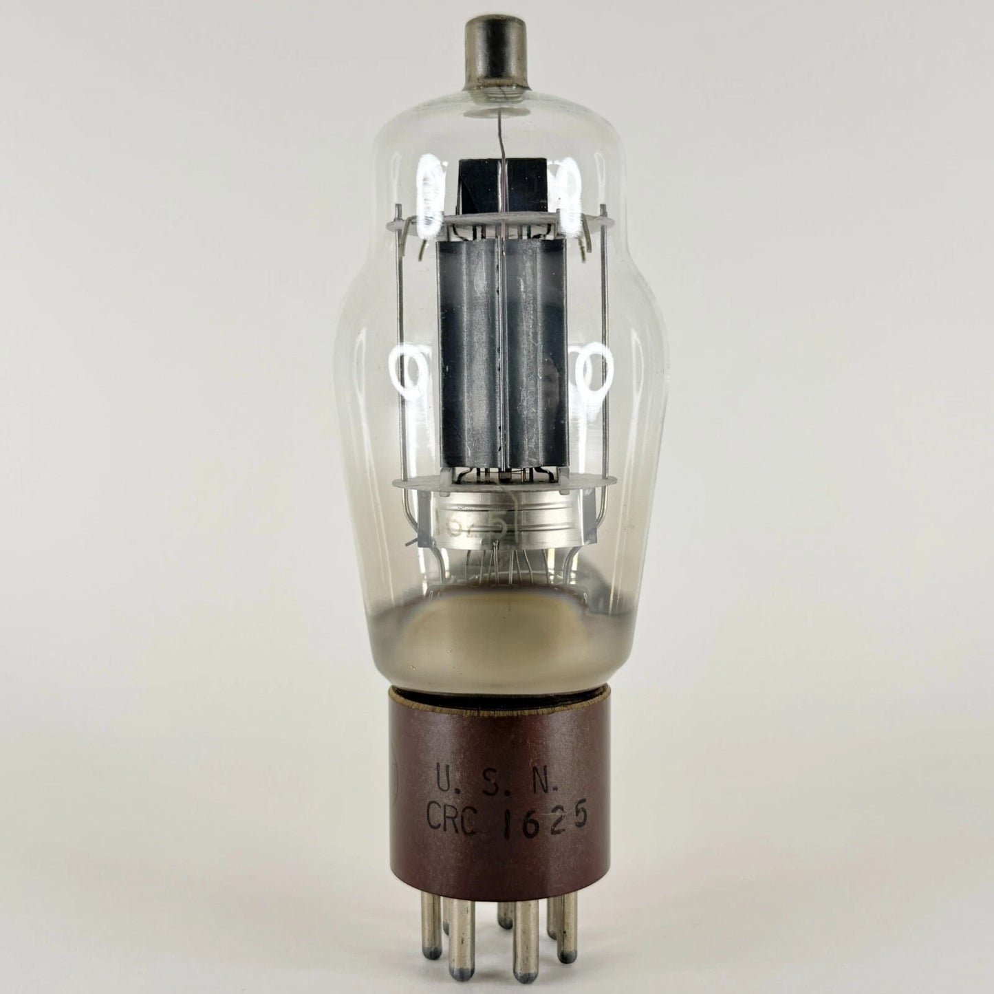 (1) Tested 1943 RCA USN CRC 1625 Tube Date Code K4E RCA 1625 Coke Bottle Tube