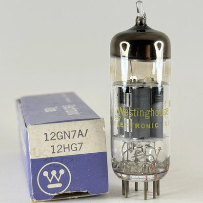 (1) Tested Westinghouse 12HG7/12GN7A Tube with Box Date Code 33-04 12HG7 12GN7A