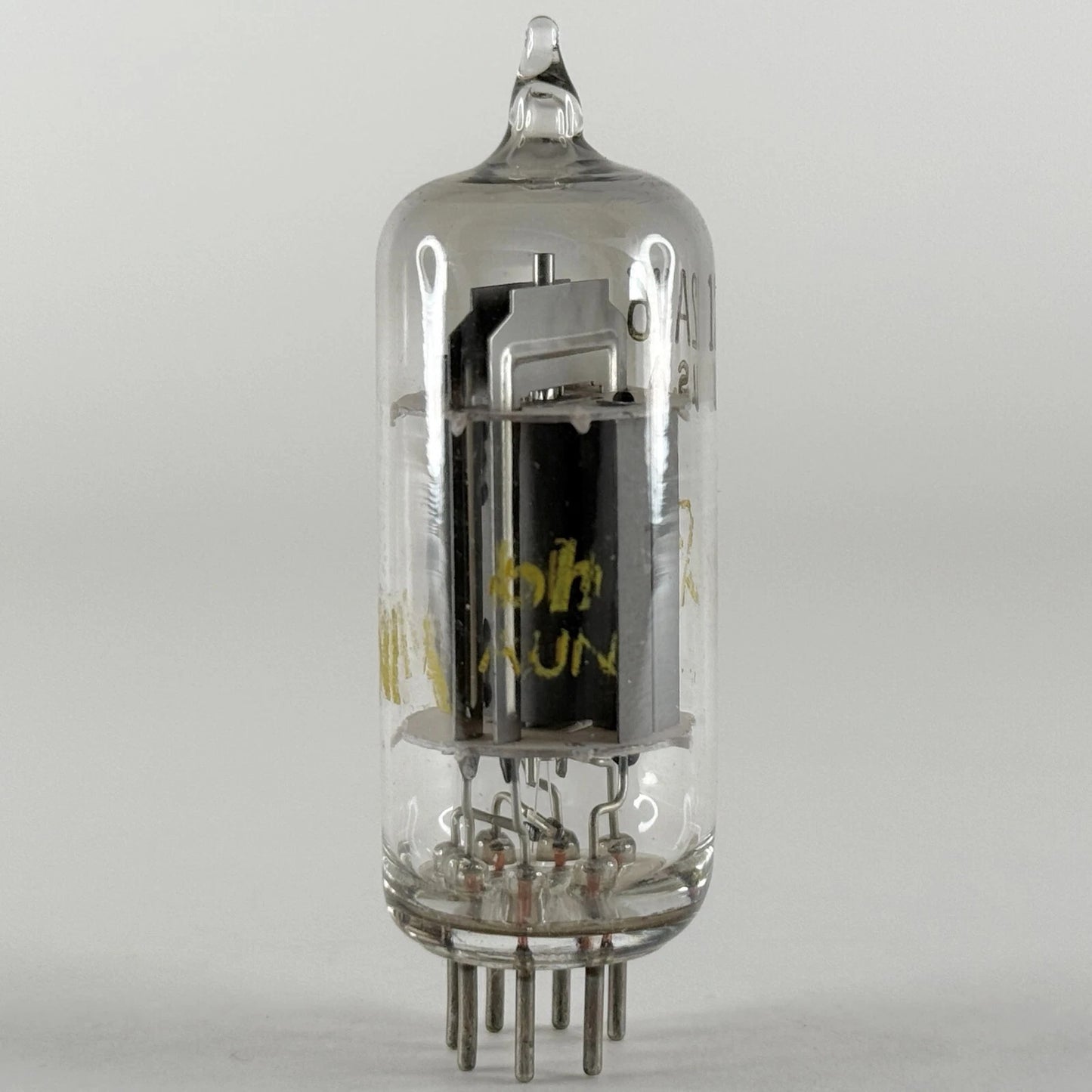 (1) Tested Sylvania 12AV6 Tube Date Code bh AUN 12AV6 Twin Diode High Mu Triode
