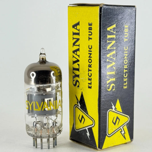 (1) Tested Sylvania 12JN8 Tube with Box Date Code NR AAA Triode Pentode Tube (a)