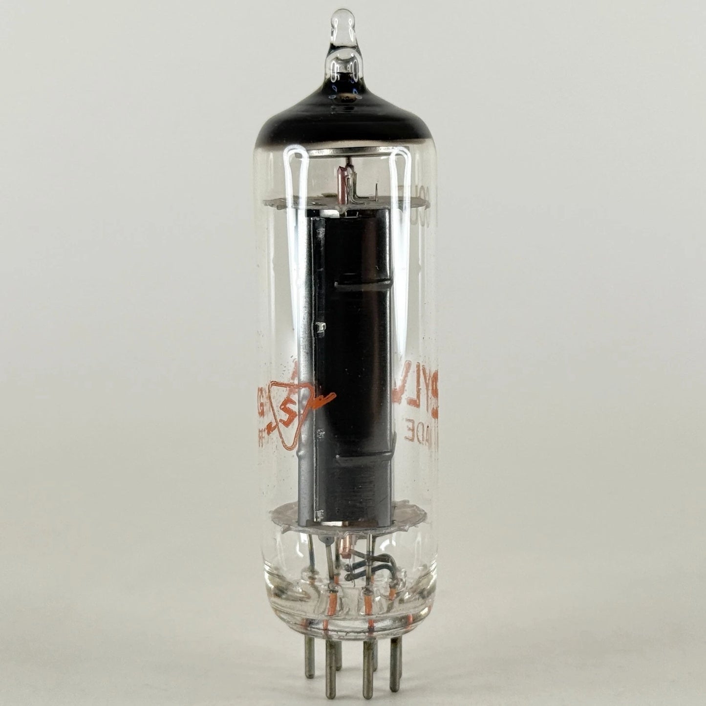 (1) Tested Sylvania 6CU5 with Box Date Code HG EDF Black Plate Power Pentode