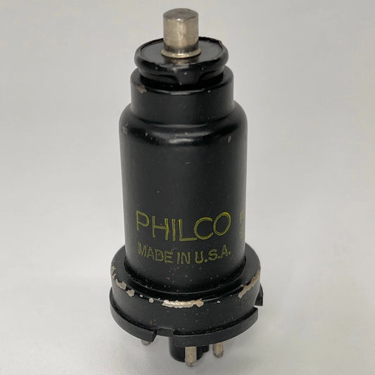 (1) Tested Philco 6K7 Tube Date Code P9 Philco Pentode Black Metal Tube