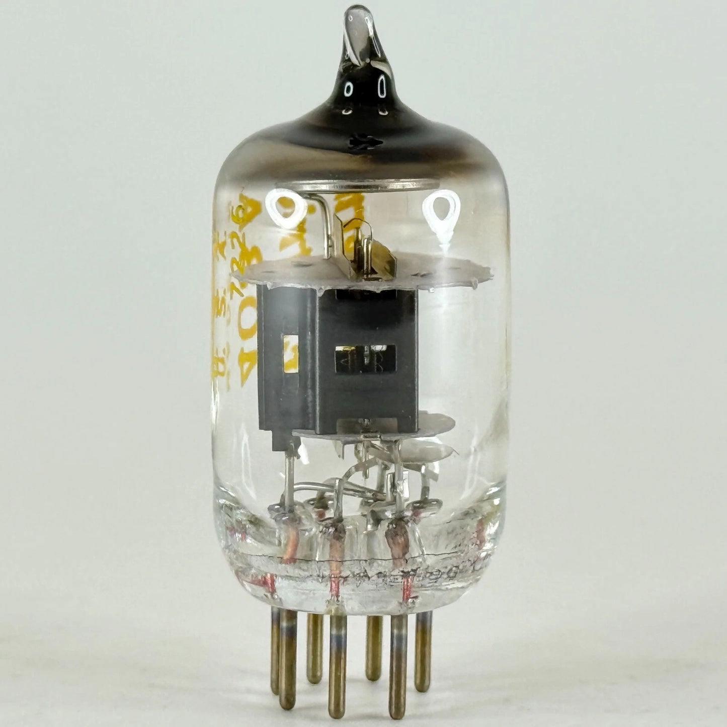 (1) Tested 1972 Western Electric 408A Tube Black Plates O Halo Getter Code 7226
