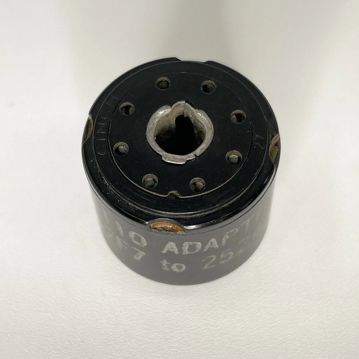 Vintage Adaptol No. 110 Tube Socket Adapter To Convert 7F7 Tube to 25Z6 Tube