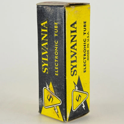 (1) Tested Sylvania 6CU5 with Box Date Code HG EDF Black Plate Power Pentode
