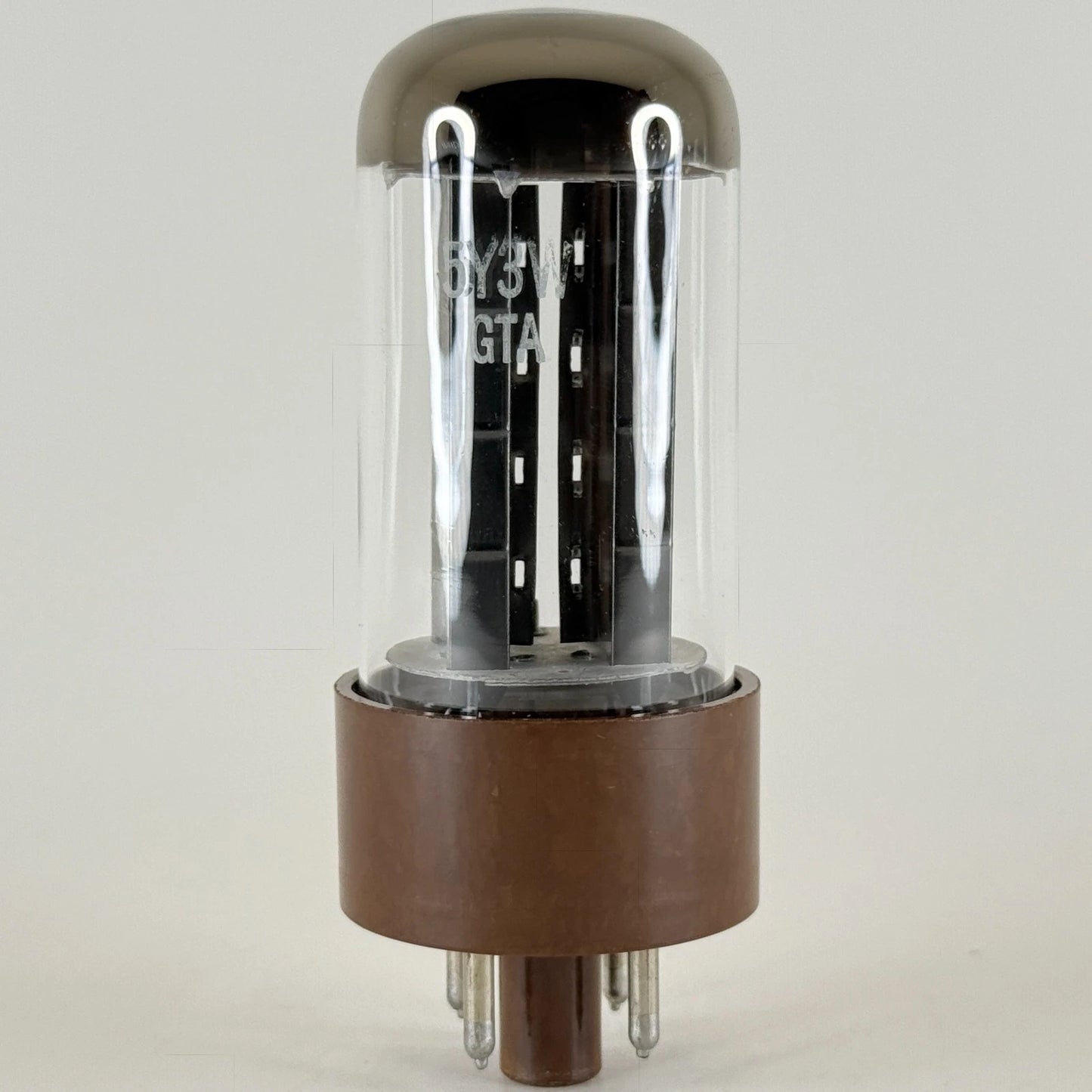 (1) Tested Unbranded 5Y3WGTA Tube Brown Base Full Wave Rectifier 5Y3 W GTA Tube