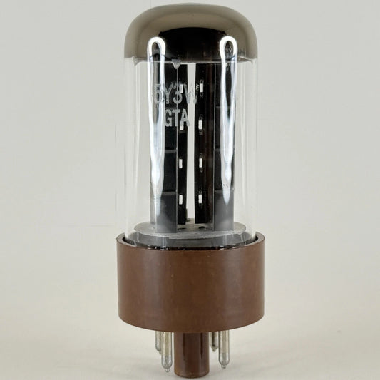 (1) Tested Unbranded 5Y3WGTA Tube Brown Base Full Wave Rectifier 5Y3 W GTA Tube