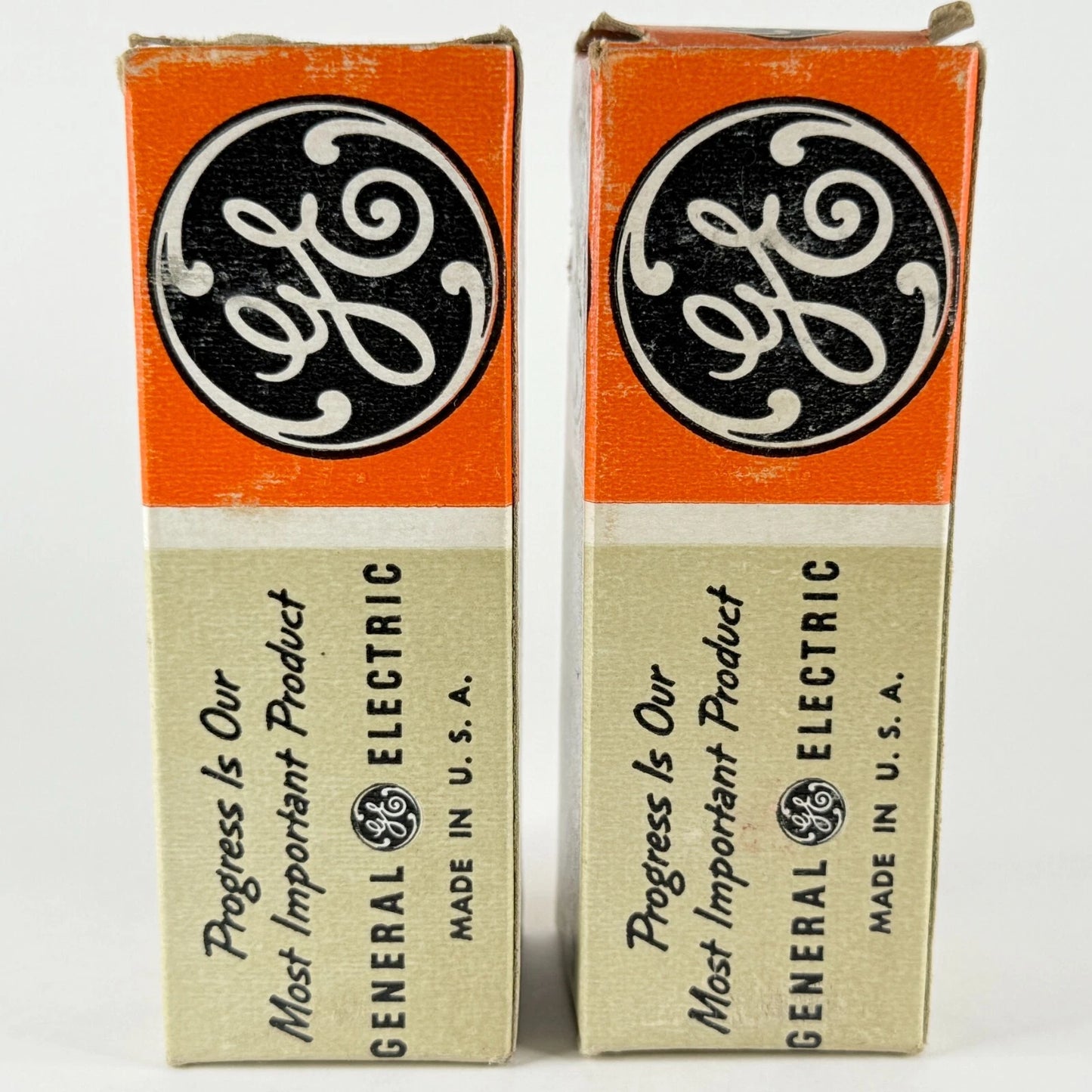 Tested Matched Pair GE 12SN7GTA Tubes Gray Plates Date Codes 58-43 12SN7 GTA