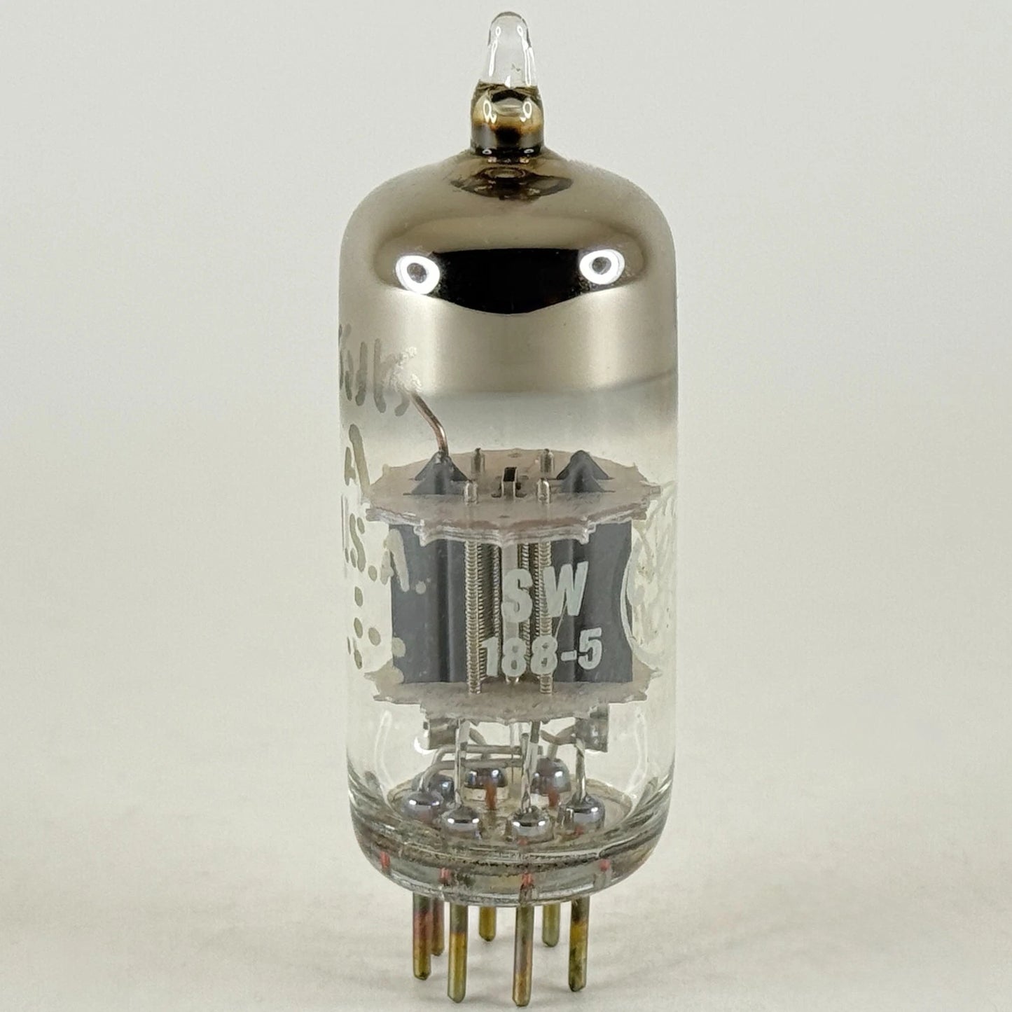 (1) Tested GE 6J6A Tube Code SW General Electric 6J6 A Medium Mu Twin Triode