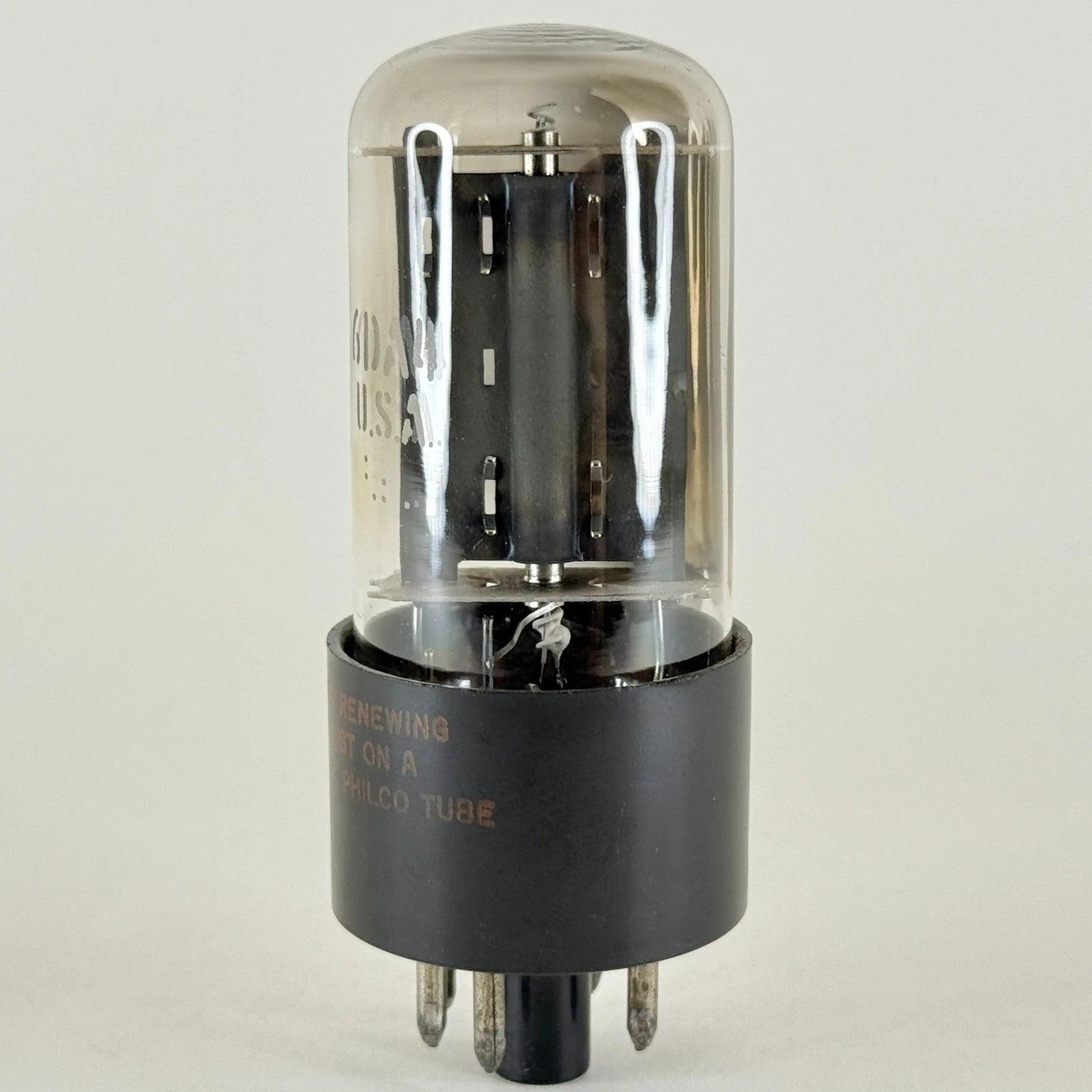 (1) Tested Very Strong Philco 6DA4 Tube Date Code 6430 Rectifier 6DA4 Tube