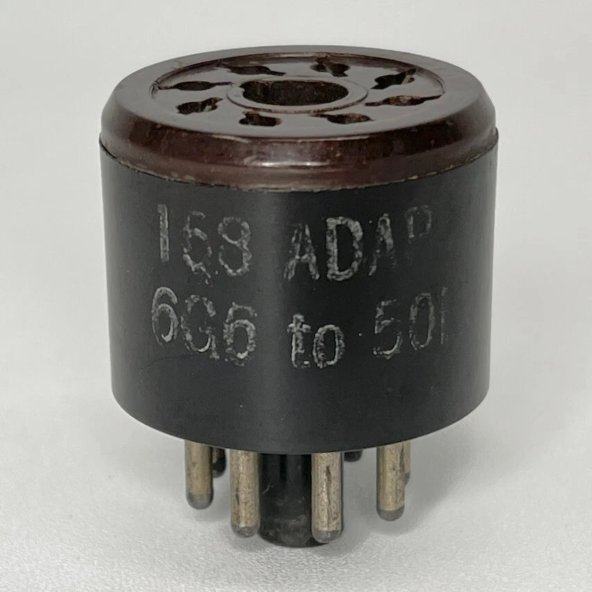 Vintage Adaptol No. 169 Tube Socket Adapter 6G6 Tube To 50L6 Tube