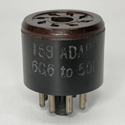 Vintage Adaptol No. 169 Tube Socket Adapter 6G6 Tube To 50L6 Tube