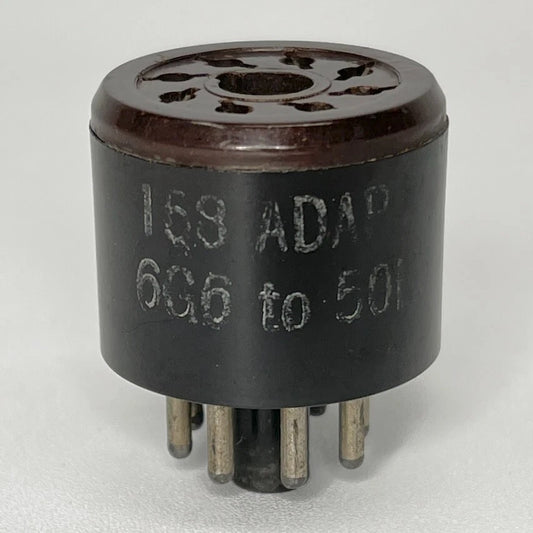 Vintage Adaptol No. 169 Tube Socket Adapter 6G6 Tube To 50L6 Tube