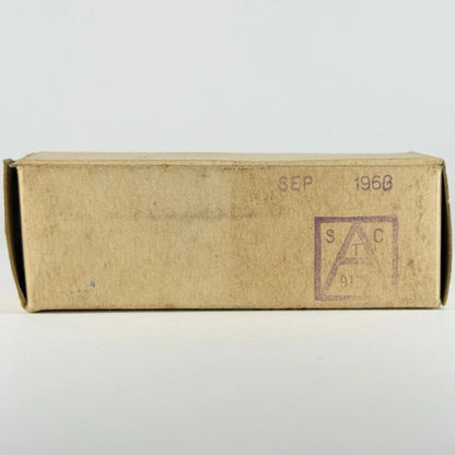 (1) Tested 1952 Sylvania JAN CHS 6SL7GT Tube & Box Code 243 Gray Plates 6SL7 GT