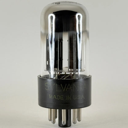 Tested Balanced Sylvania 6SN7GTB Tube Black Plates Chrome Dome Code BC 6SN7GT