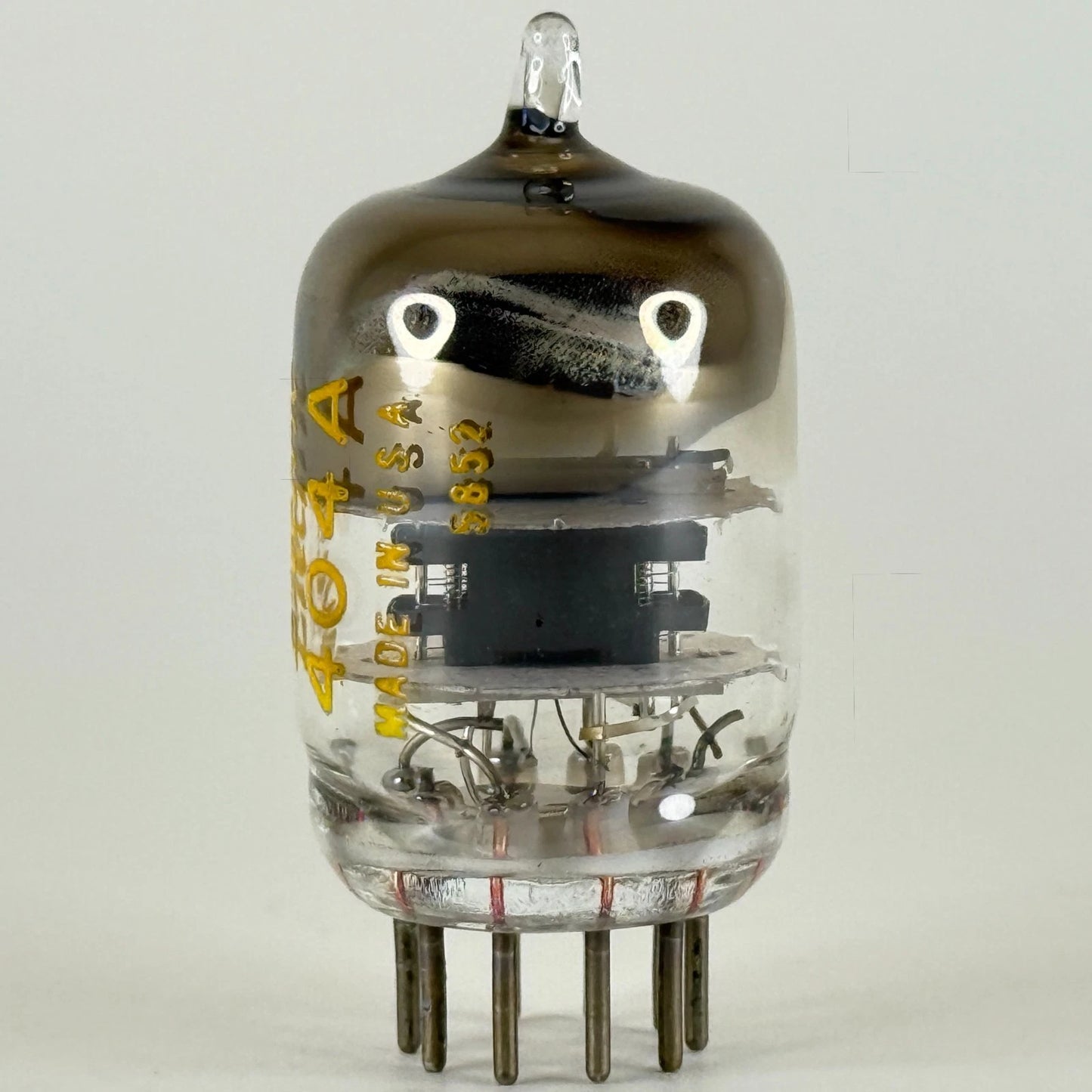 (1) Tested 1958 Western Electric 404A Tube Black Plates Square Getter Code 5852