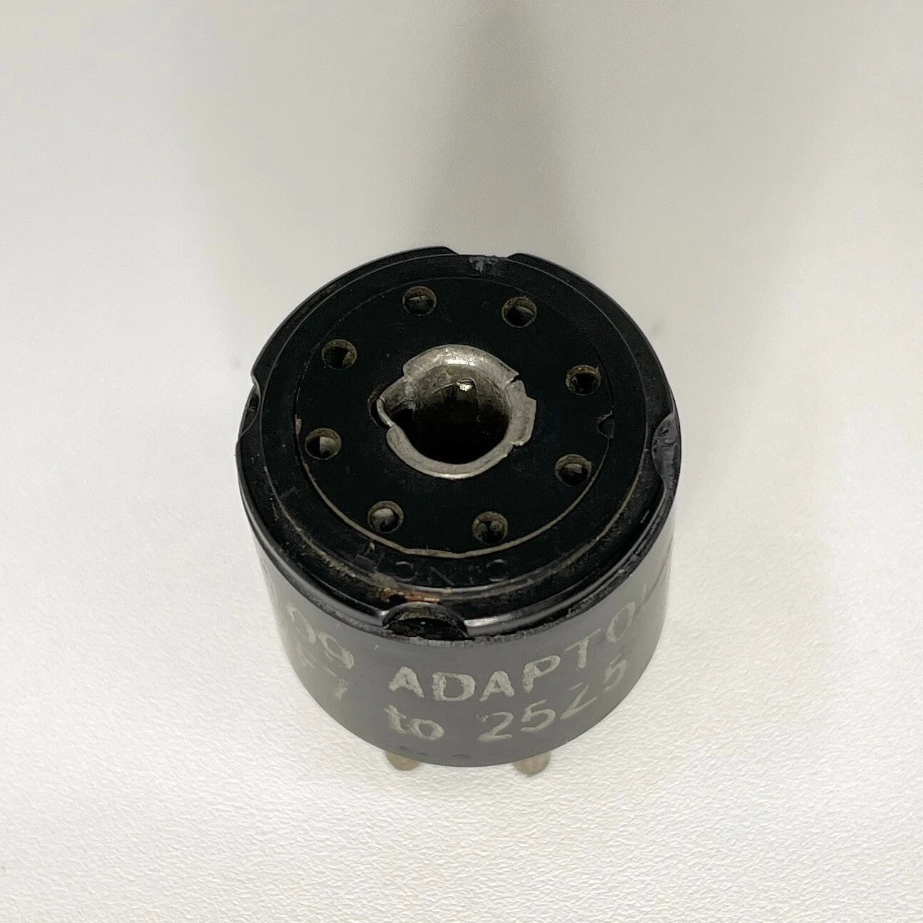 Vintage Adaptol No. 109 Tube Socket Adapter To Convert 7F7 Tube to 25Z5 Tube