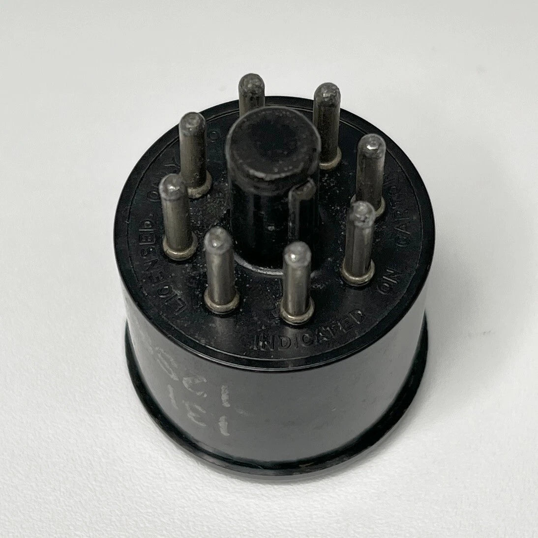 Vintage Adaptol No. 131 Tube Socket Adapter Convert 12SK7 Tube to 12SA7 Tube (a)