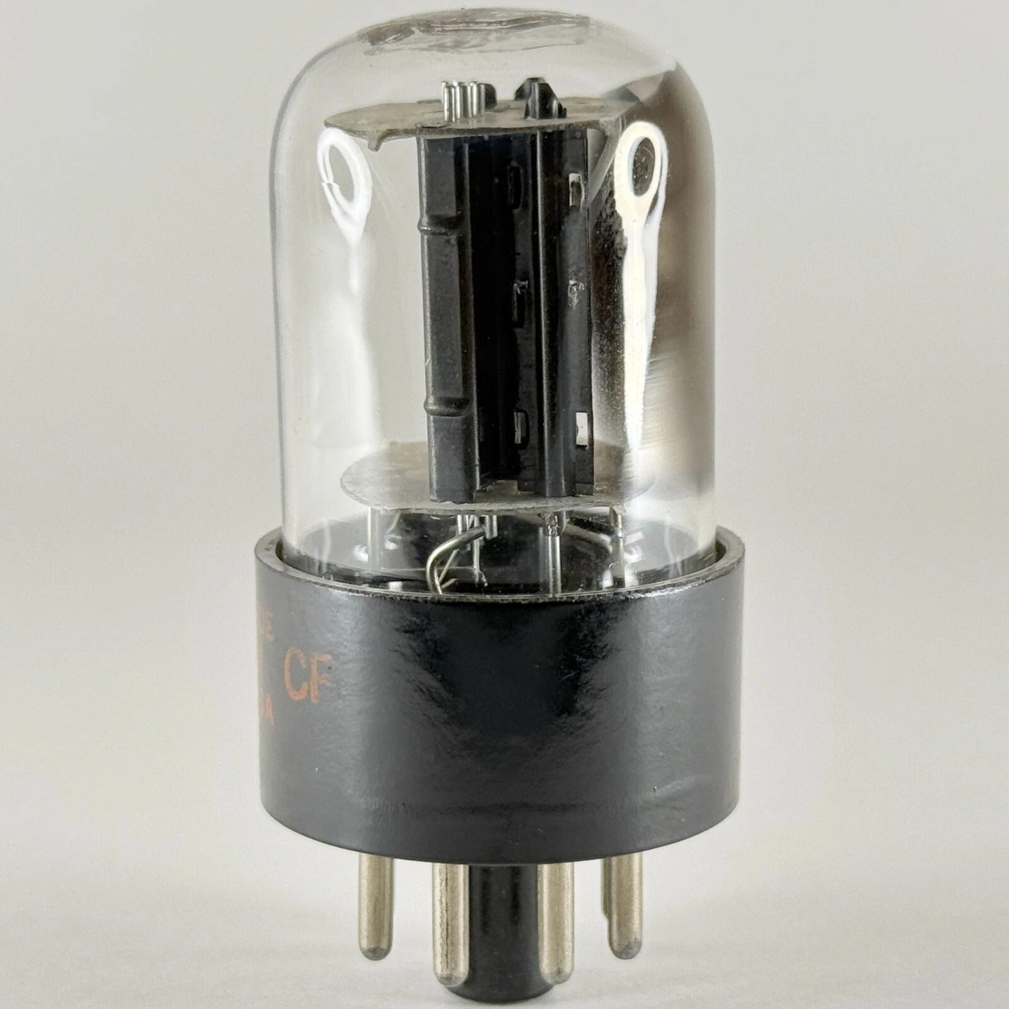 (1) Tested Balanced 1956 CBS 6SN7GTB Tube Short Bottle Black Plate CF 6SN7 GT