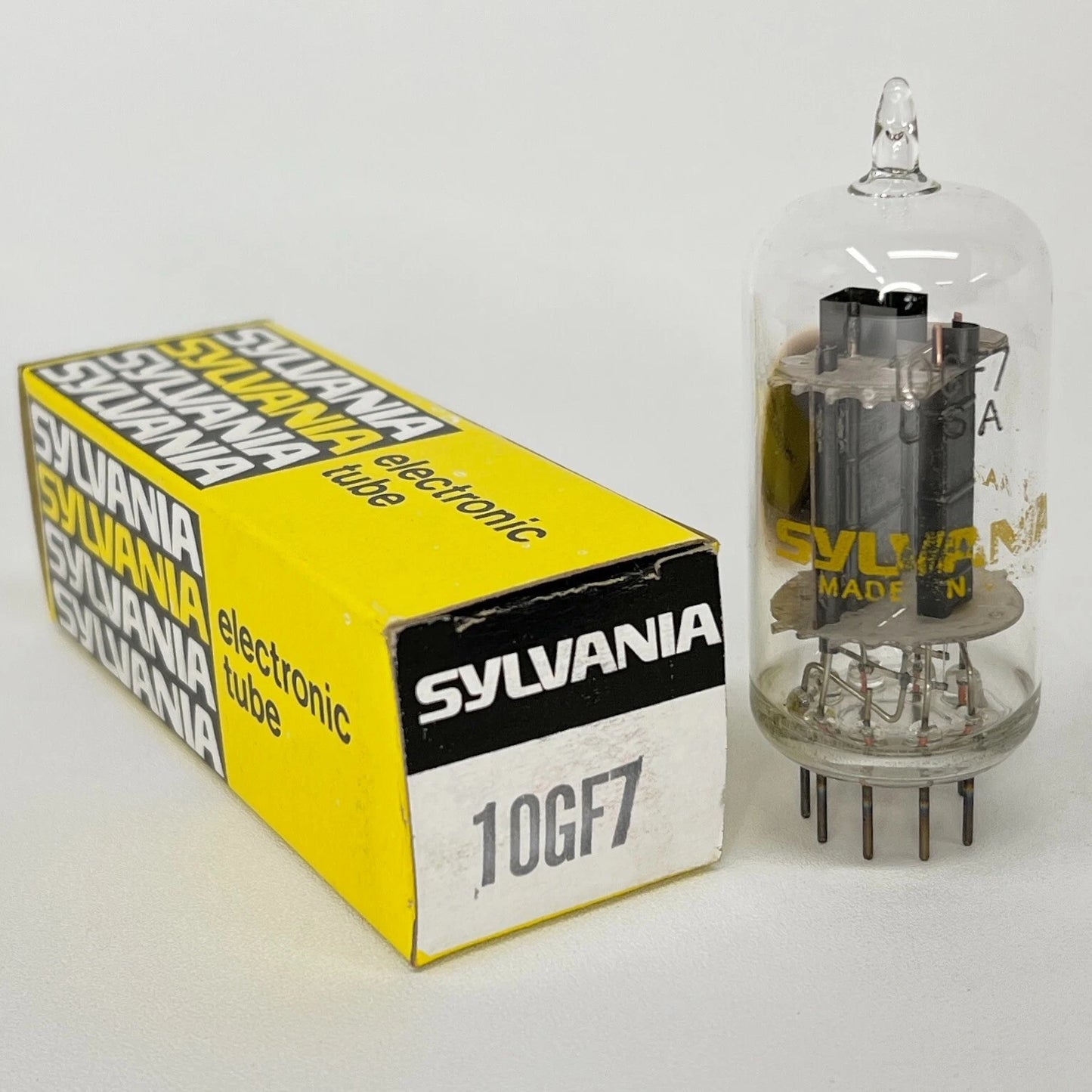 (1) Tested Sylvania 10GF7 Tube with Box Date Code ib Sylvania 10GF7 Dual Triode