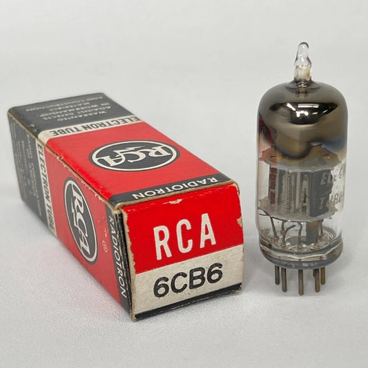 (1) Tested RCA 6CB6 Tube with Box Sharp Cut Off Pentode Tube TV-10 Tested (a)