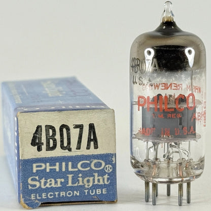 (1) Tested Philco Starlight 4BQ7A Tube with Box Code 6531 4BQ7 A Twin Triode