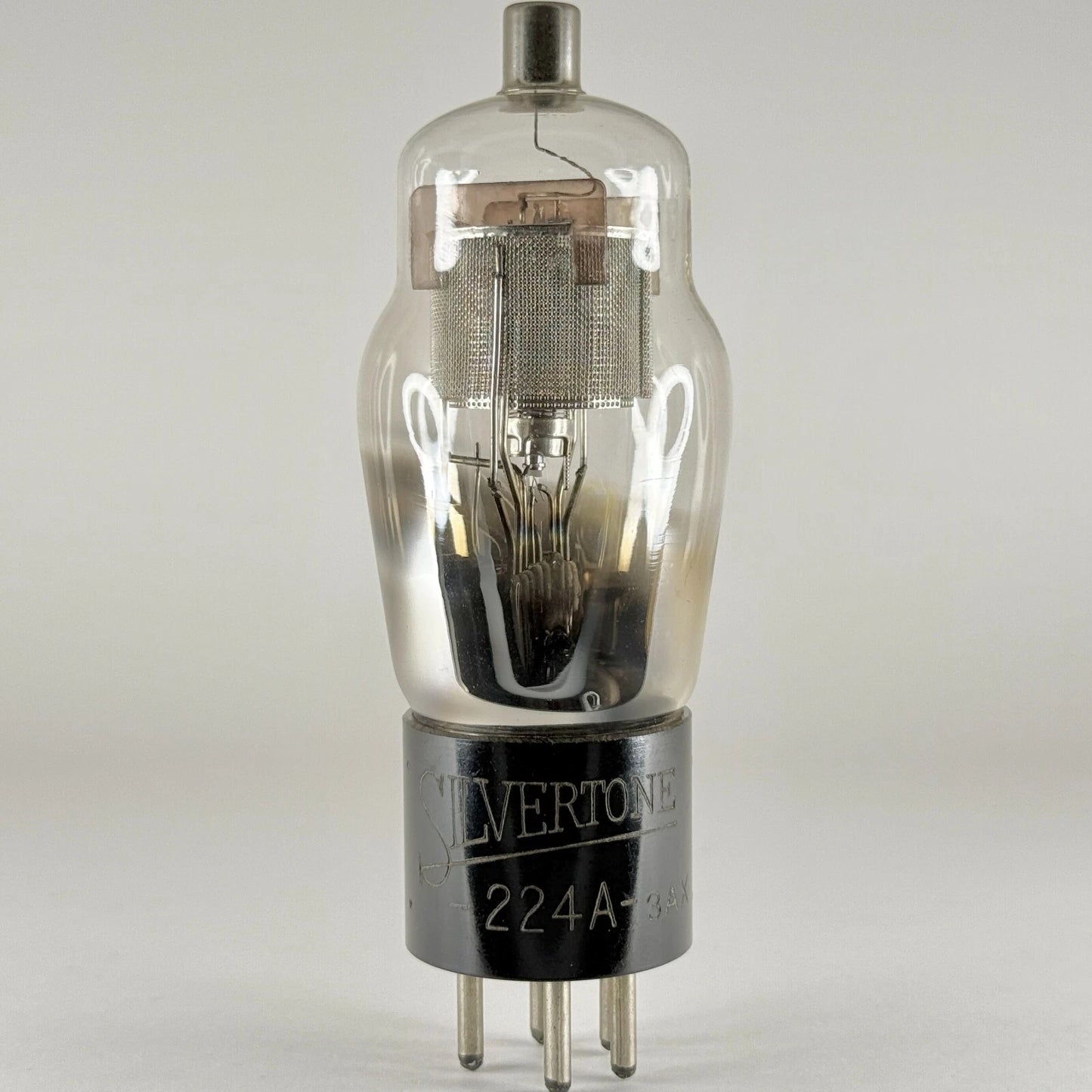 (1) Tested Silvertone 224A Tube Date Code 3AX Type 24 Tube Engraved Base Tetrode