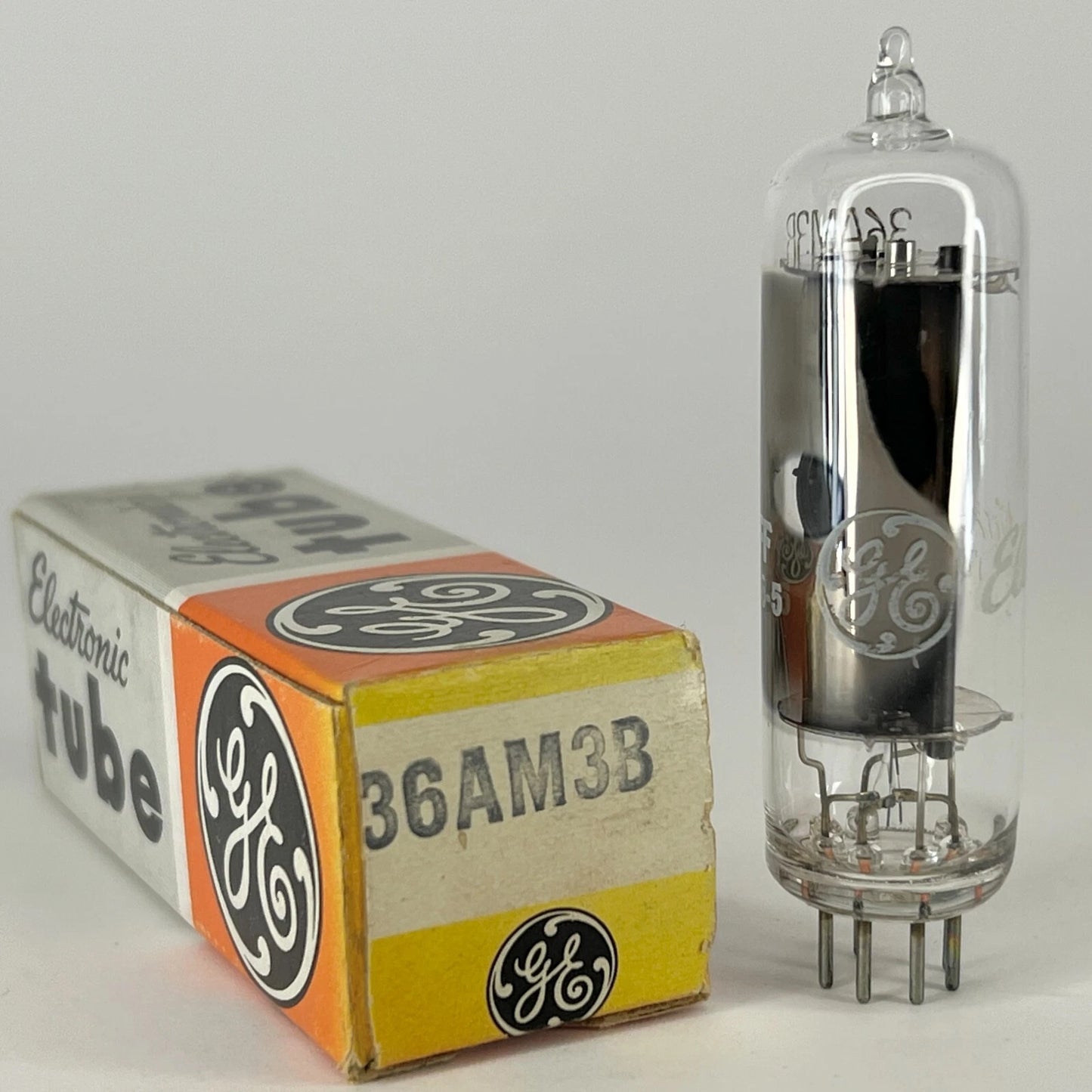 (1) Tested GE 36AM3B Tube with Box Date Code FF General Electric 36AM3 B Tube