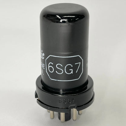 (1) Tested GE 6SG7 Tube Date Code KU General Electric 6SG7 Remote-Cutoff Pentode