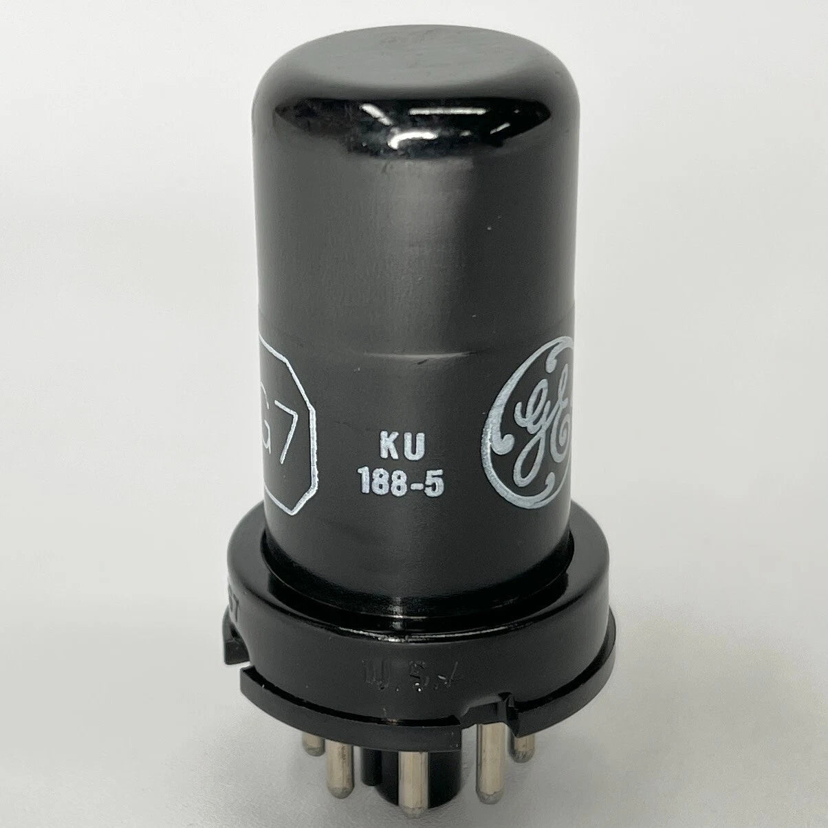 (1) Tested GE 6SG7 Tube Date Code KU General Electric 6SG7 Remote-Cutoff Pentode