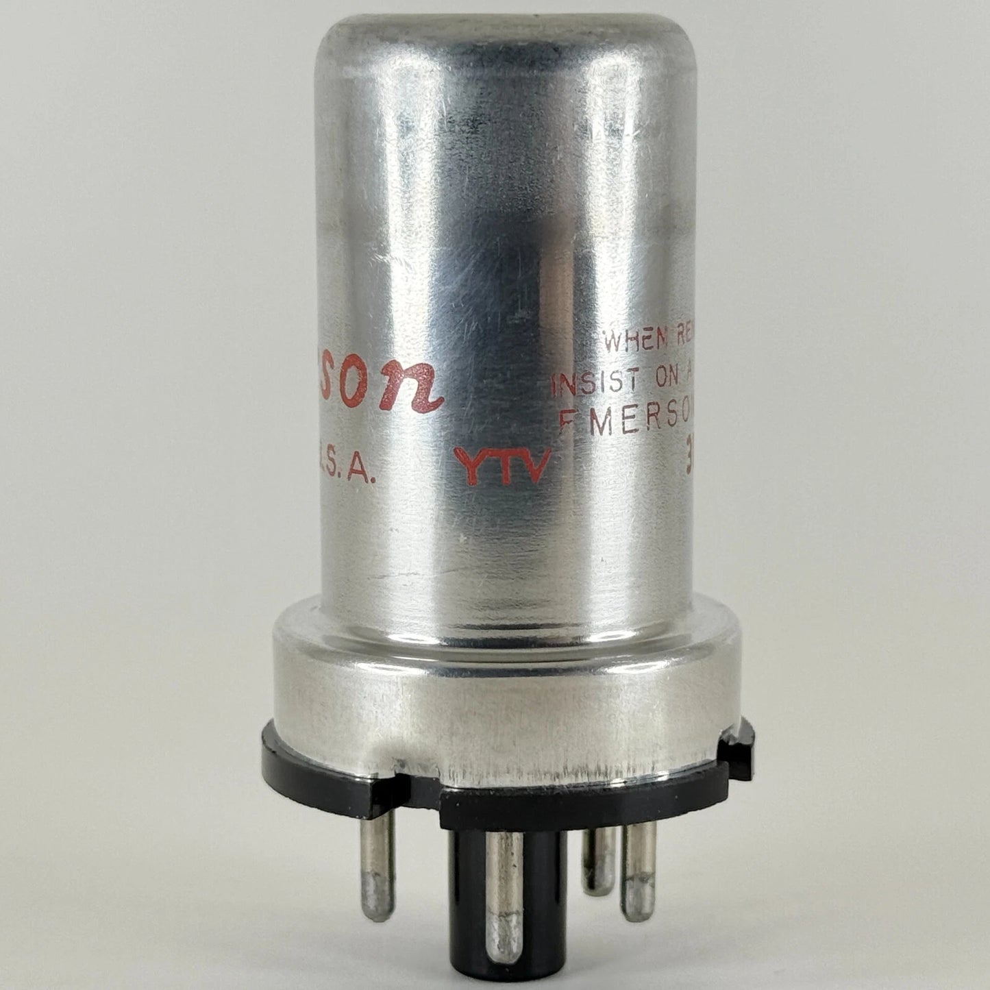 (1) Tested Balanced Emerson 0Z4 Tube Date Code YTV Gas Rectifier Tube