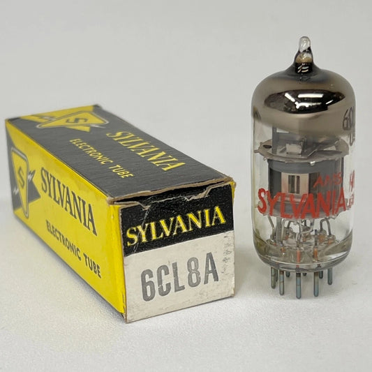 (1) Tested Sylvania 6CL8A Tube with Box Date Code AMS Sylvania 6CL8 A Tube