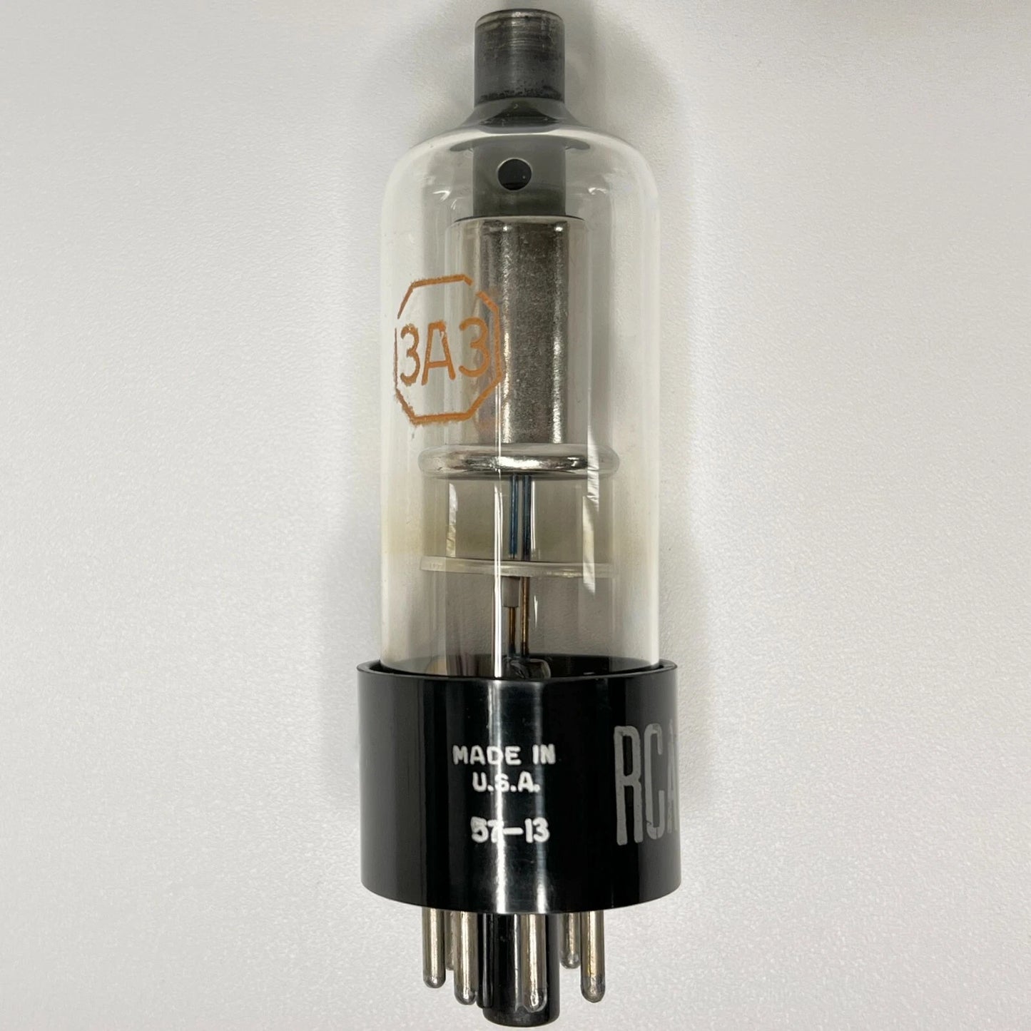 (1) Tested RCA 3A3 Tube Date Code 57-13 RCA 3A3 Half Wave Vacuum Rectifier