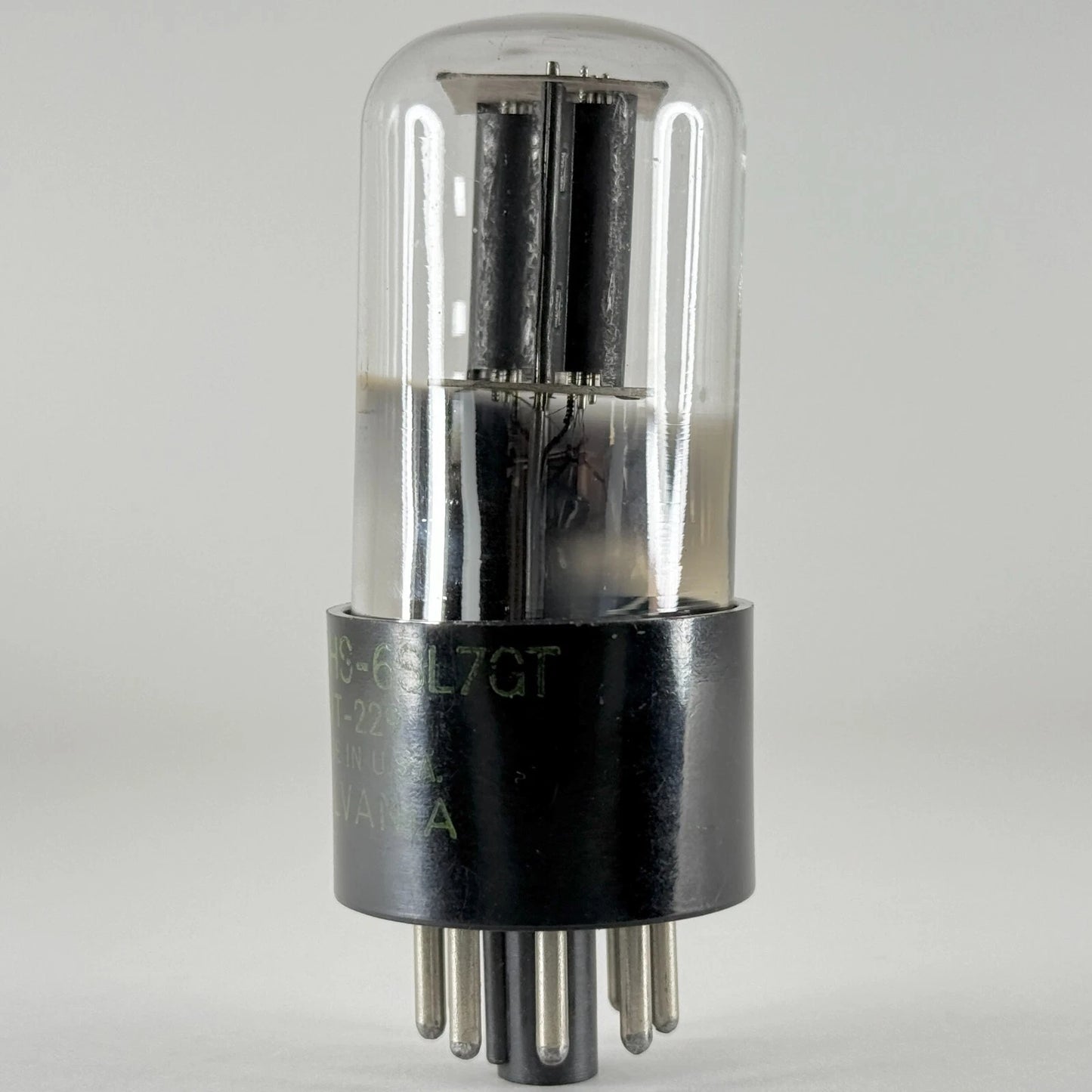 (1) Tested Sylvania JAN CHS 6SL7GT Tube Black Plates VT-229 Yellow Font 6SL7 GT