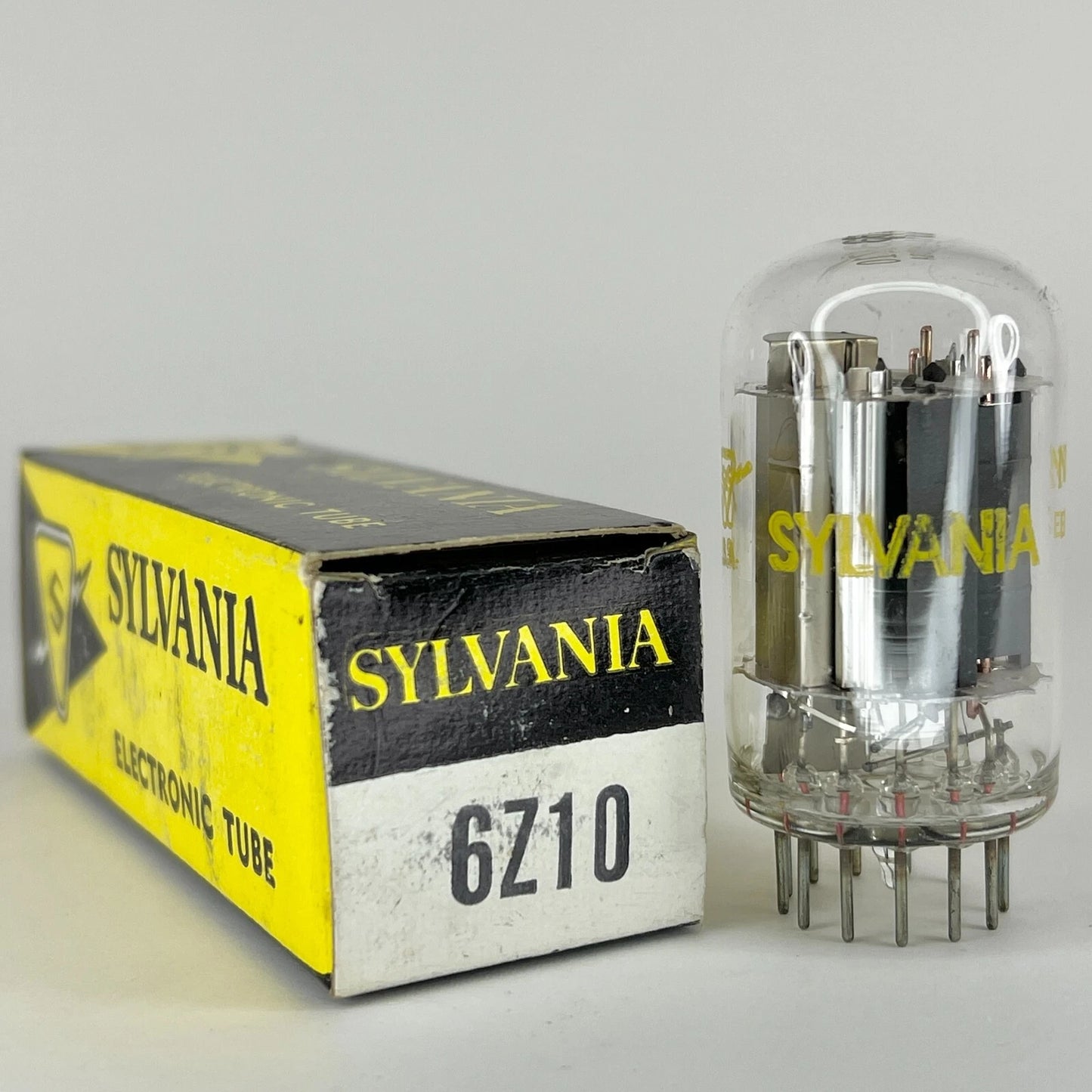 (1) Tested Sylvania 6Z10 Tube with Box Date Code NR ENC Power Pentode Tube