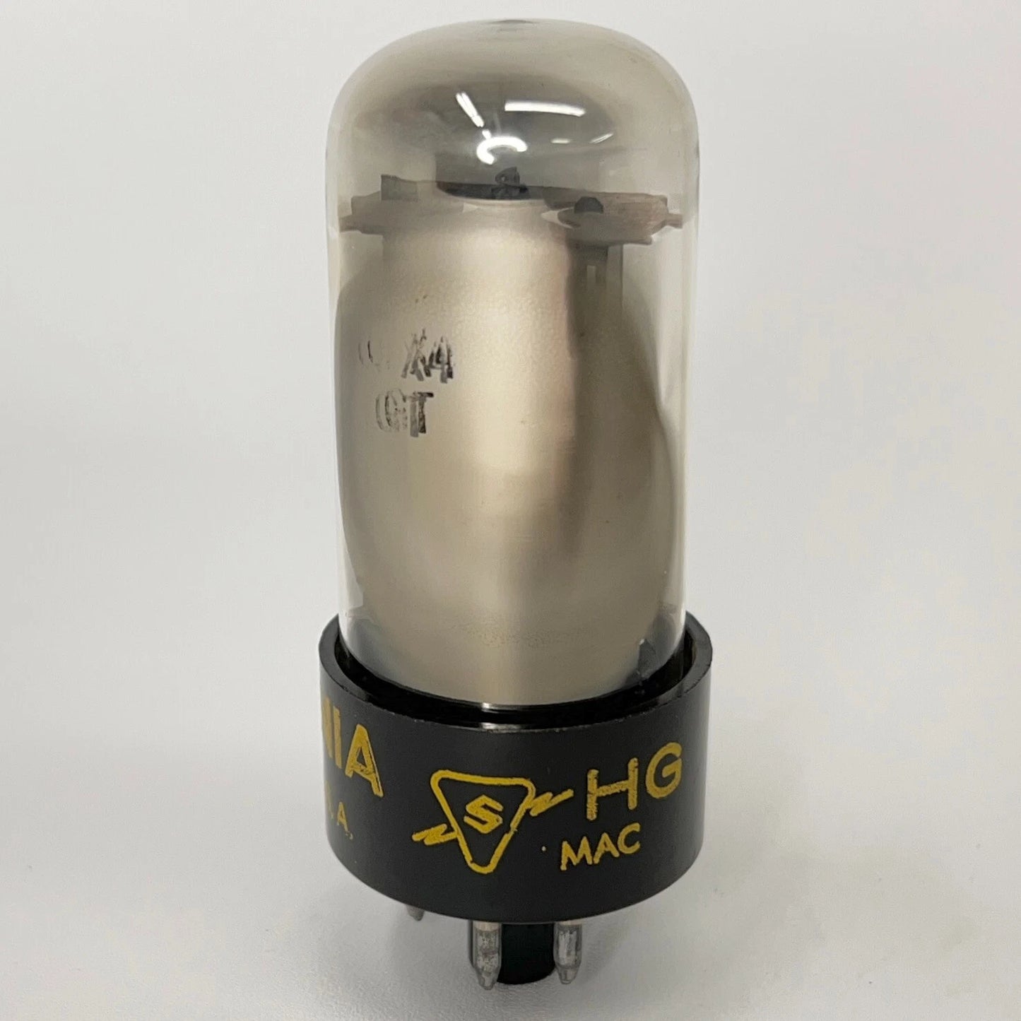 (1) Tested Sylvania 6AX4GT Tube Date Code HG Sylvania 6AX4 GT Rectifier Tube