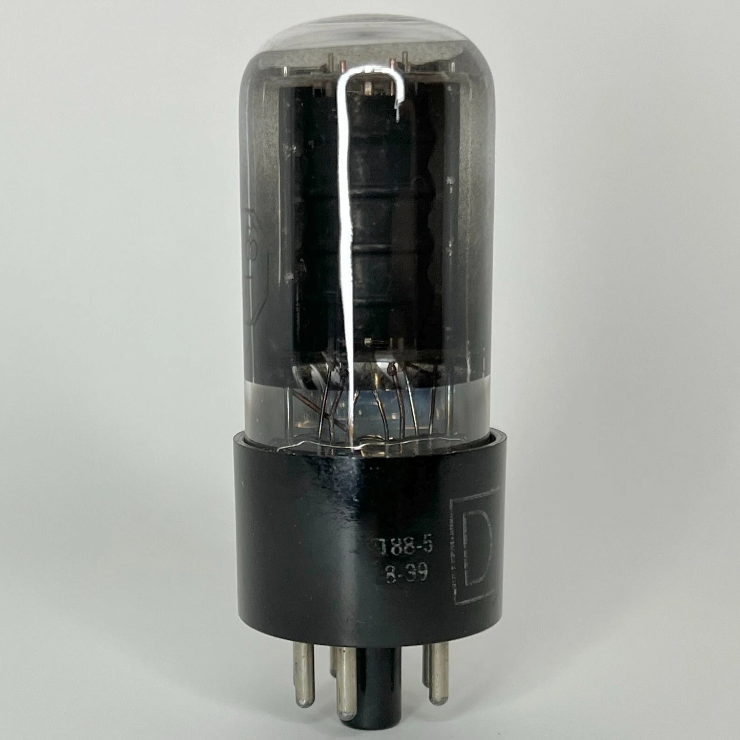 (1) Tested Delco 6V6GT Tube Date Code 8-39 GE EIA Delco 6V6 GT Beam Power Tube