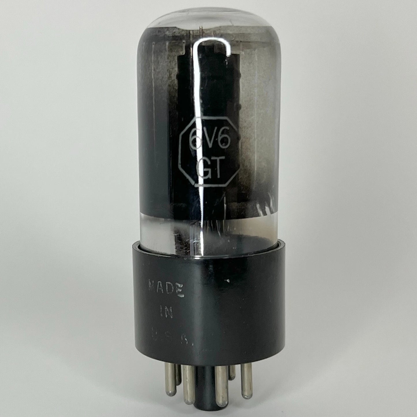 (1) Tested Delco 6V6GT Tube Date Code 8-39 GE EIA Delco 6V6 GT Beam Power Tube