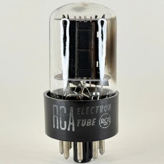 (1) Tested RCA 6SN7GTB Tube Date Code BKP Black Staggered Plates 6SN7GT